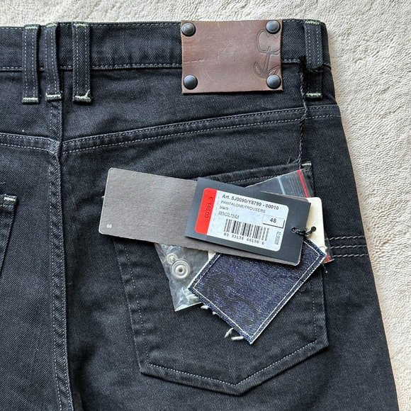 Made in Italy PATRIZIA PEPE Black STRETCH COTTON Slim JEANS Size 48 EUR | 32 US - Picture 9 of 10